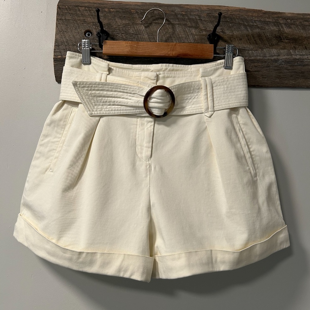 Sezane Rome Shorts Crème - Size 40